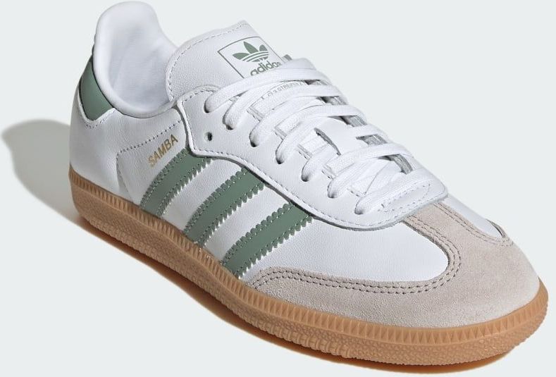 Adidas - Samba OG - Sneakers - Wit/Groen - Leer/Suède