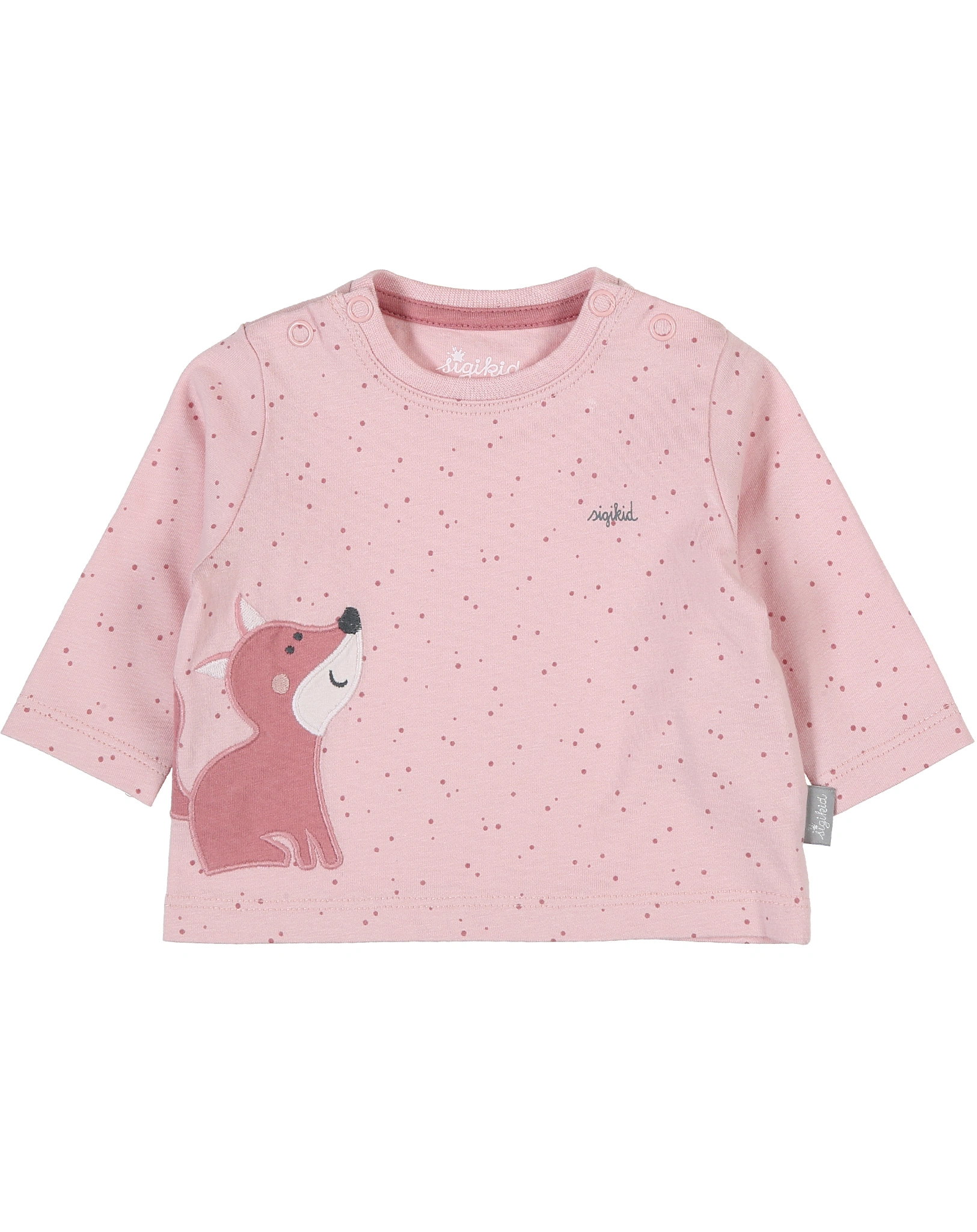 Langarm-Shirt PÜNKTCHEN FUCHS in rosa