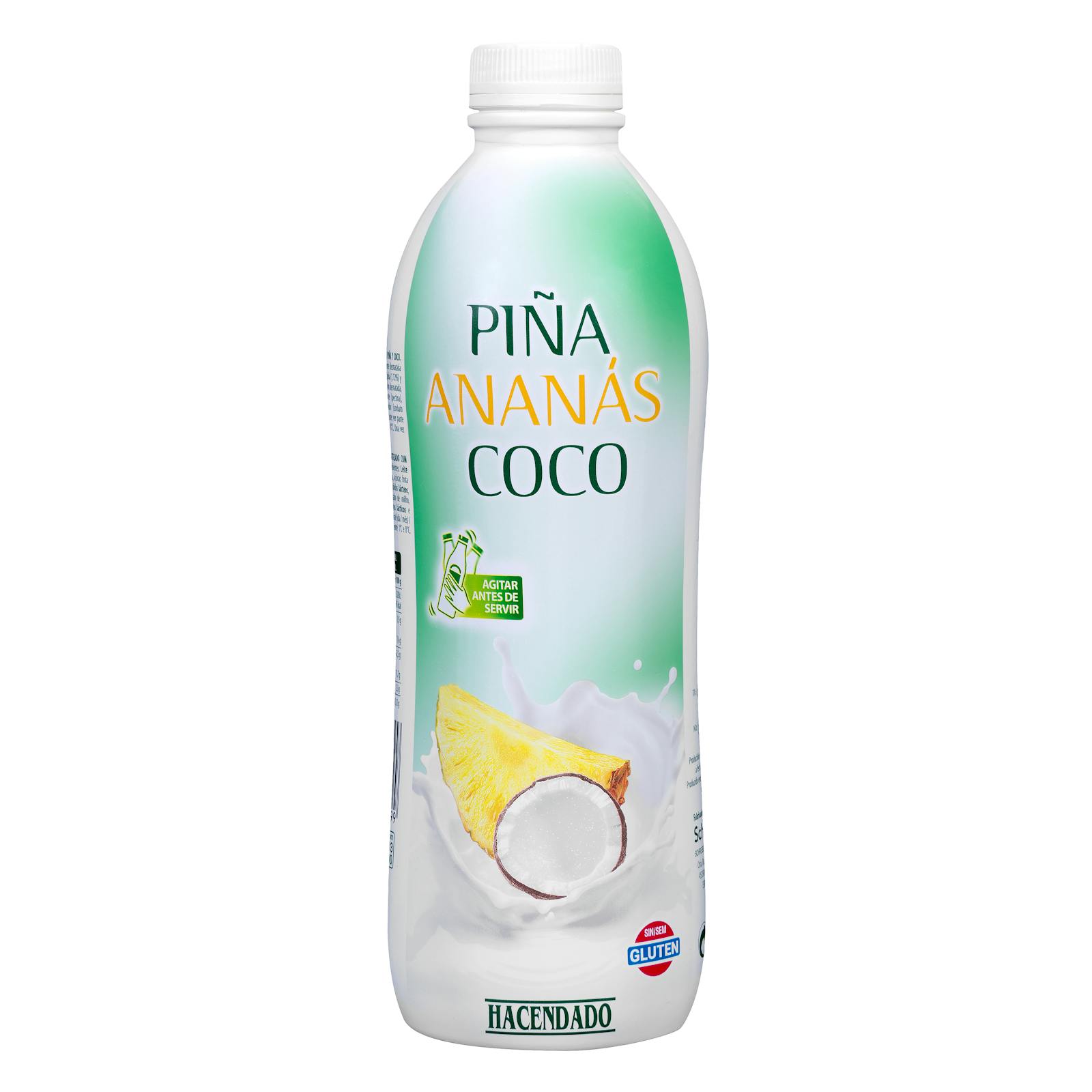 Boisson Hacendado à l'ananas et au lait de coco