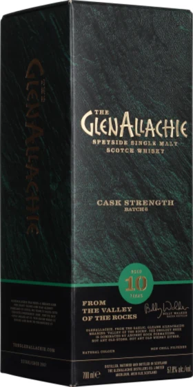 GLENALLACHIE 10 YEARS CASK STRENGTH BATCH 6 70CL