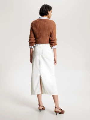 Saia midi jeans