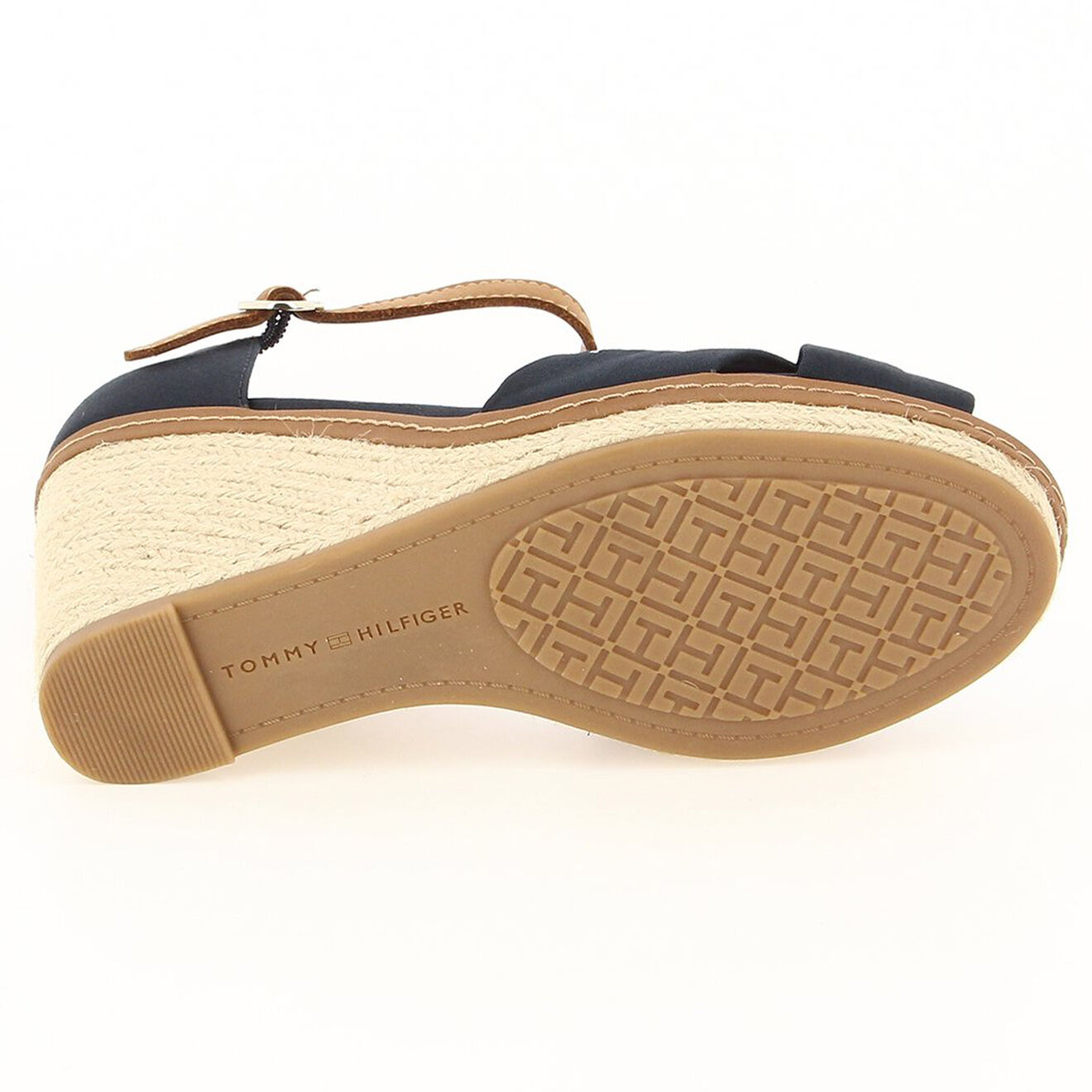 Tommy Hilfiger Sandales compensées Iconic Elena bleu marine - Talon 10 cm