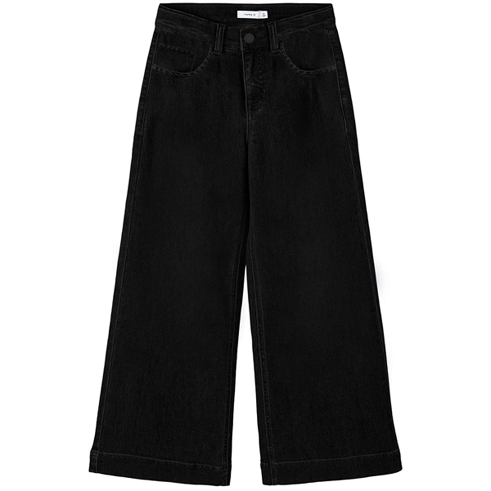 Black Denim Rose Wide Jeans Noos - Name It