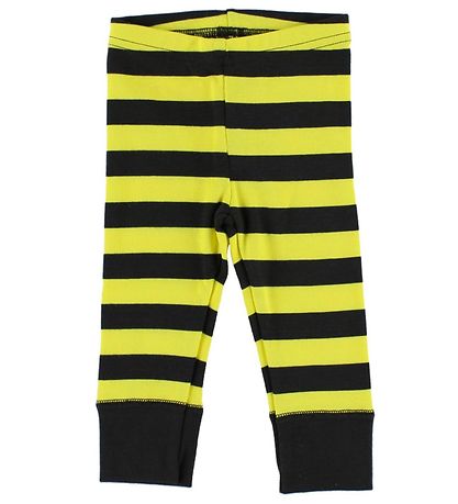 Katvig Leggings - Gelb/Schwarz gestreift