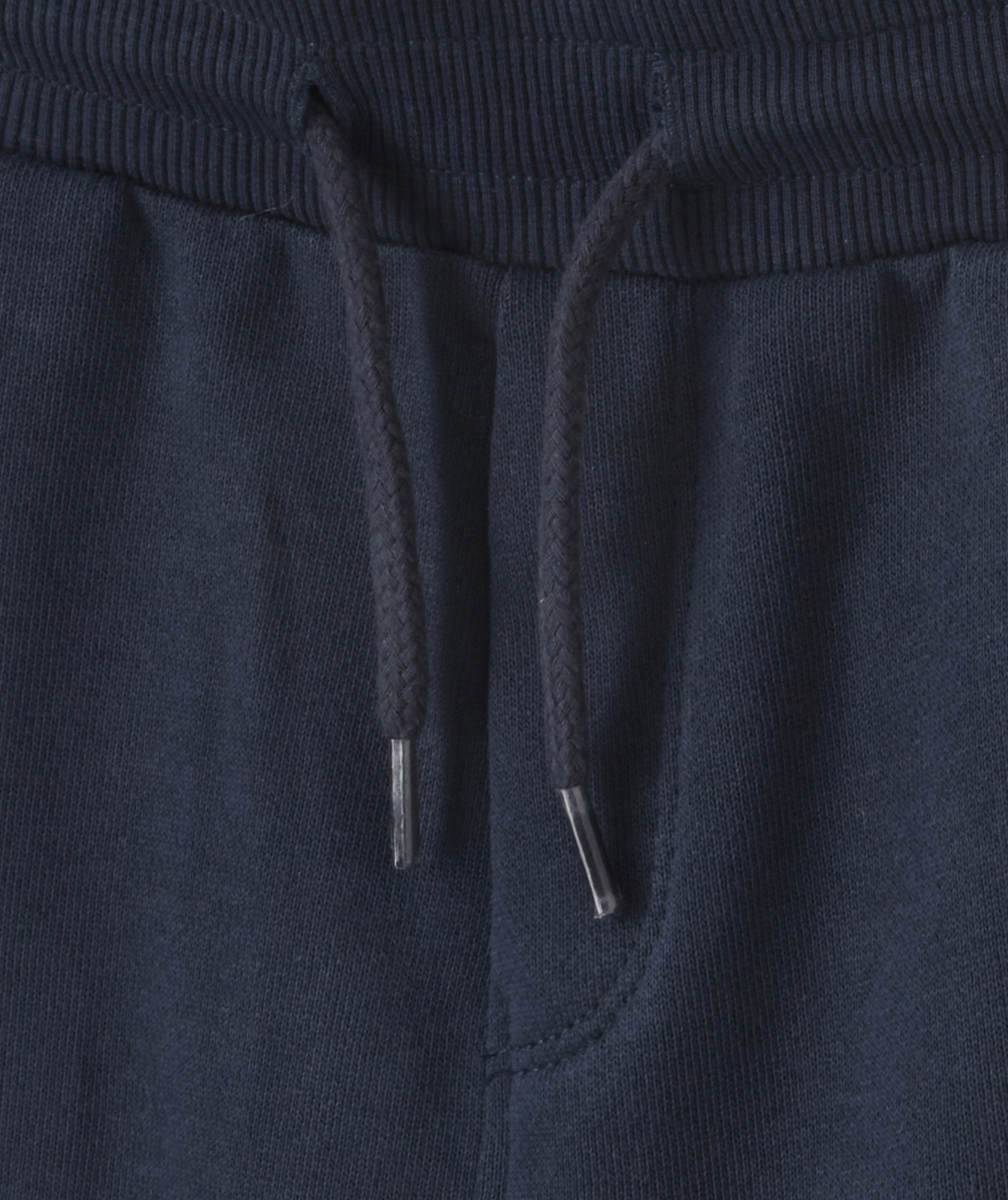 BERMUDA DROIT GARÇON BLEU MARINE EN COTON