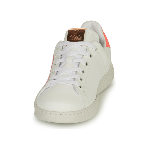 Victoria - TENIS VEGANA CONTRASTE - Blanc / Rose
