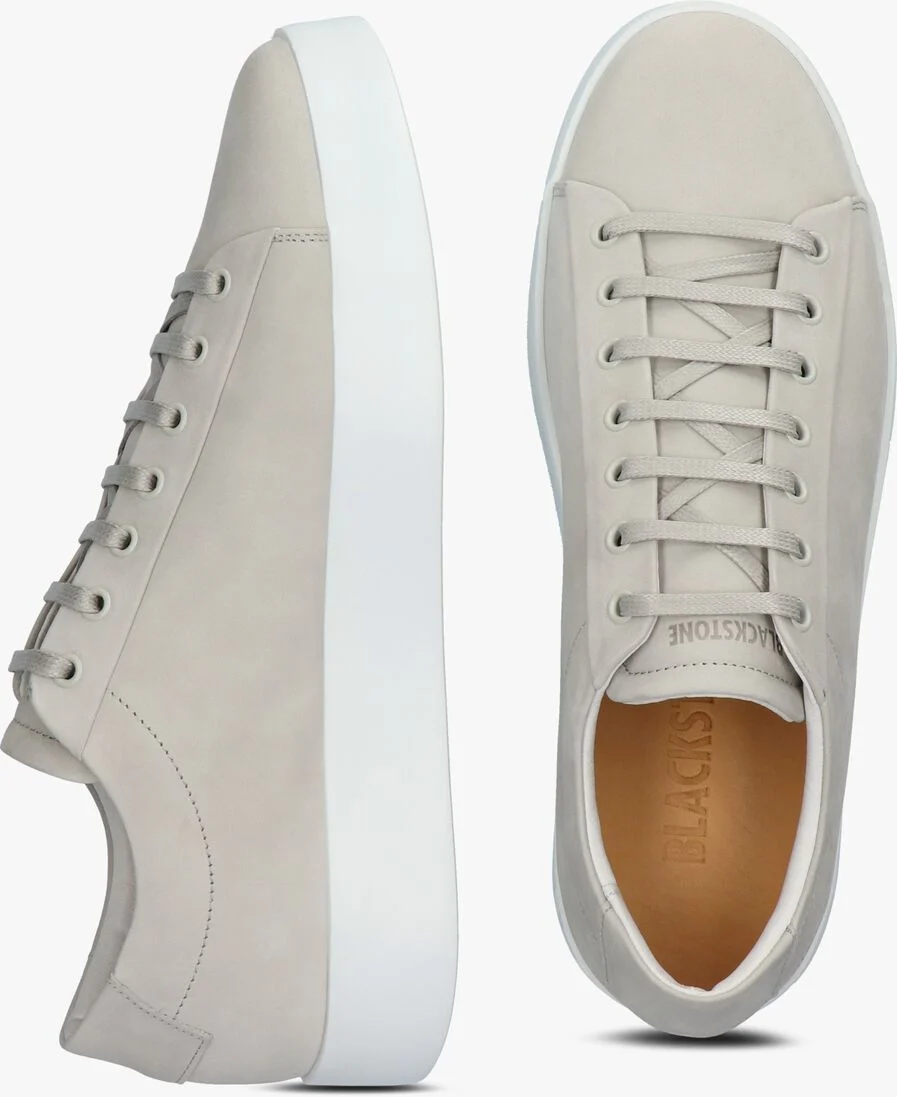 BLACKSTONE lichtgrijze blackstone lage sneakers maynard