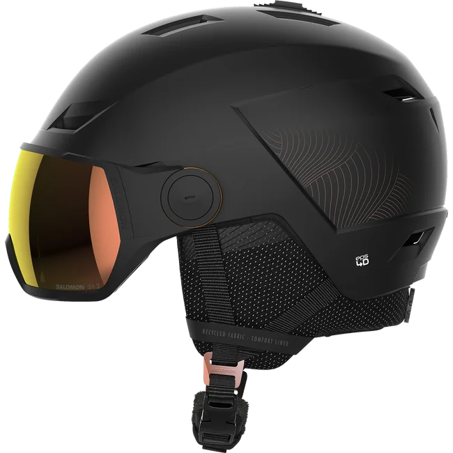 ICON LT VISOR PHOTO  Damenhelm Black/PinkGold