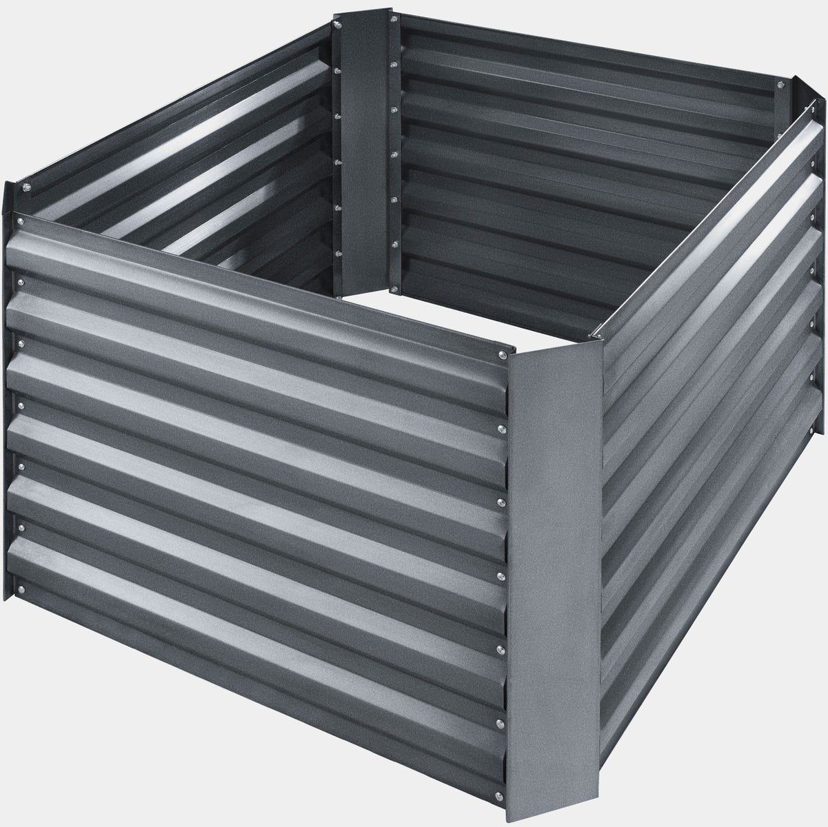 Verhoogd tuinbed tectake Artemisia van gegalvaniseerd staal 80 x 80 x 57 cm