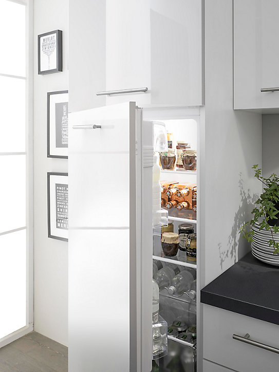 Cuisine complète pré-montée All in premium blanc L.285 cm avec électroménager