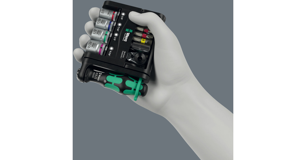 WeraTool-Check Modular Imperial 1, 21‑delig bitset  (Zwart/groen)