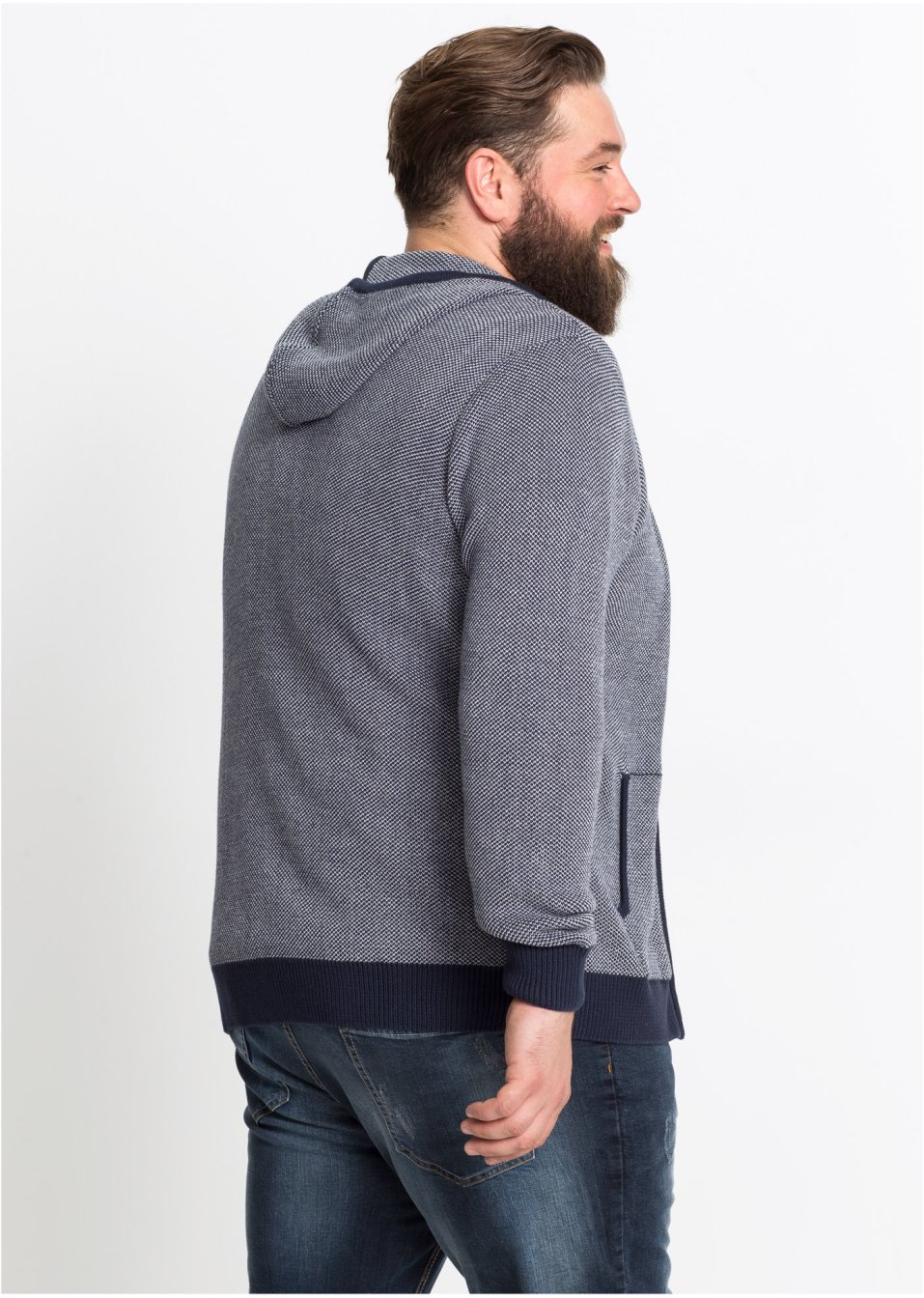 Gilet en maille avec détails contrastés
