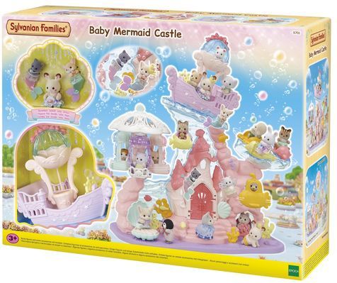 Sylvanian Families - Baby Zeemeermin Kasteel - Inclusief 3 Baby Speelfiguren