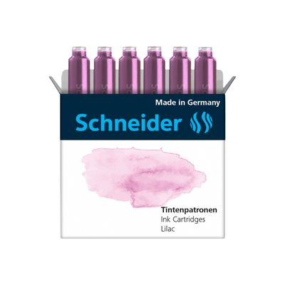 Schneider - 6 Cartouches d'encre pastel - lilas