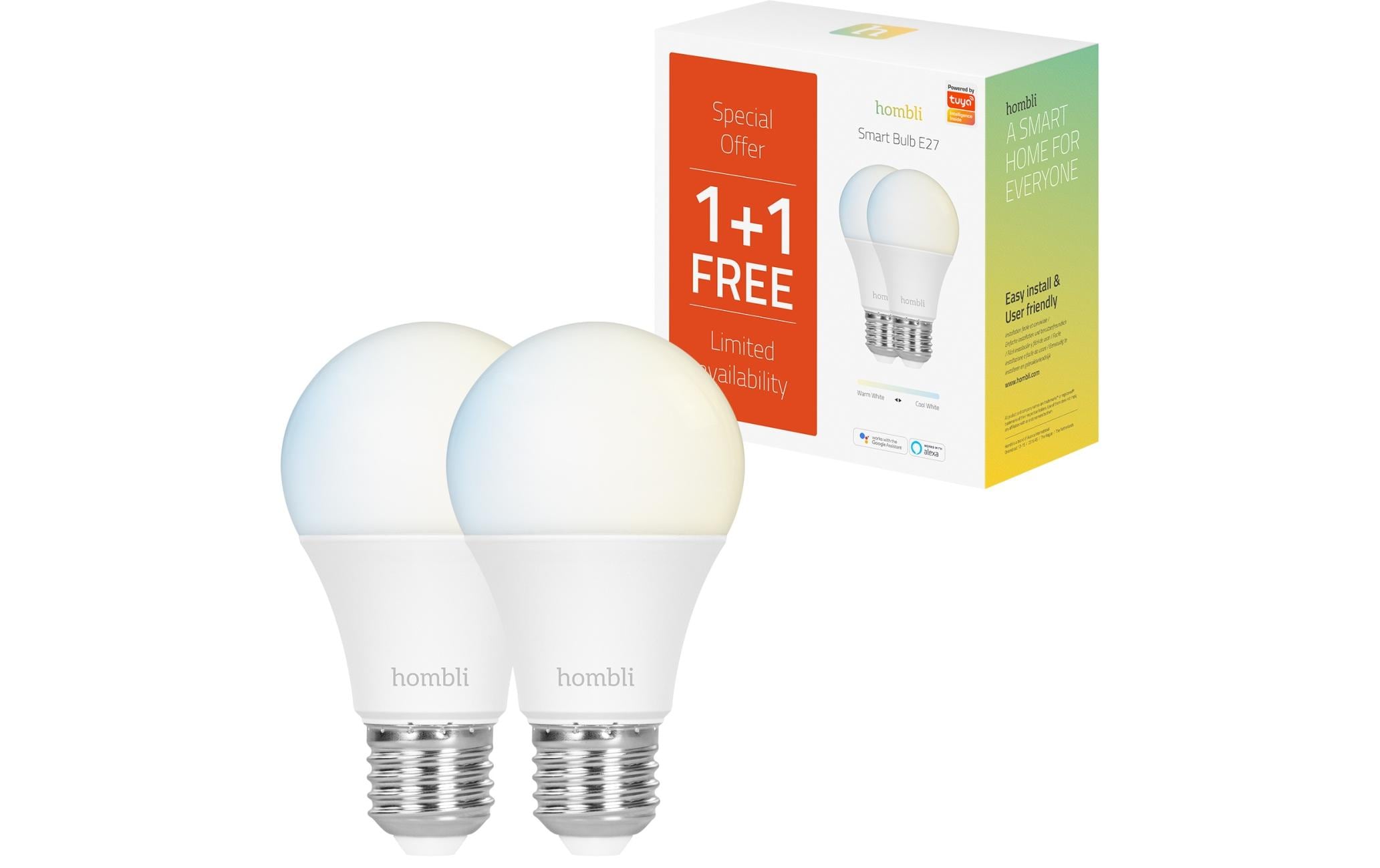 Leuchtmittel Smart Bulb, E27, 9W, CCT, 1+1 PackIntelligentes Leuchtmittel