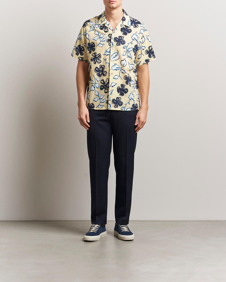 PS Paul Smith Floral Short Sleeve Shirt Yellow