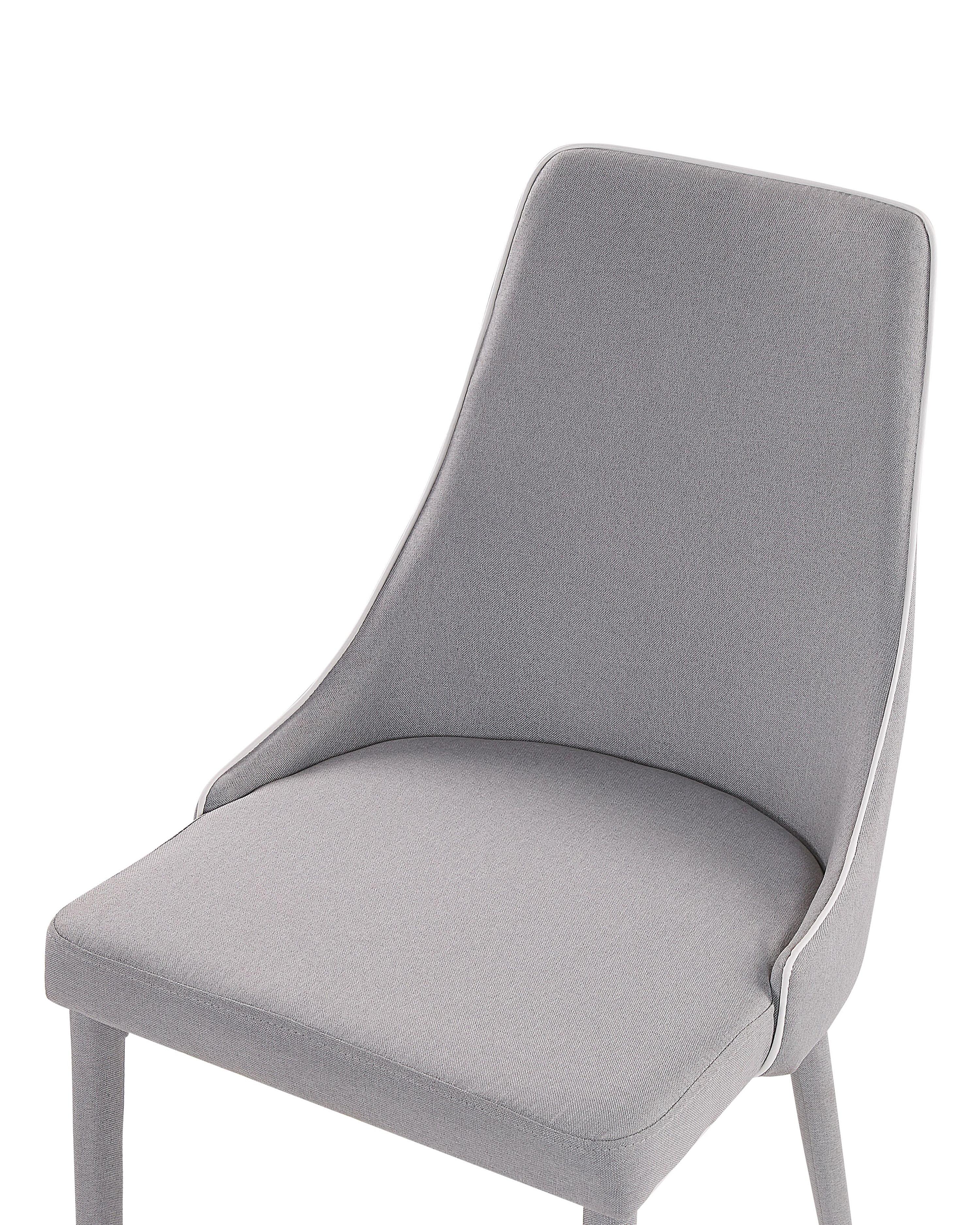 Set van 2 eetkamerstoelen CAMINO Stof Lichtgrijs
