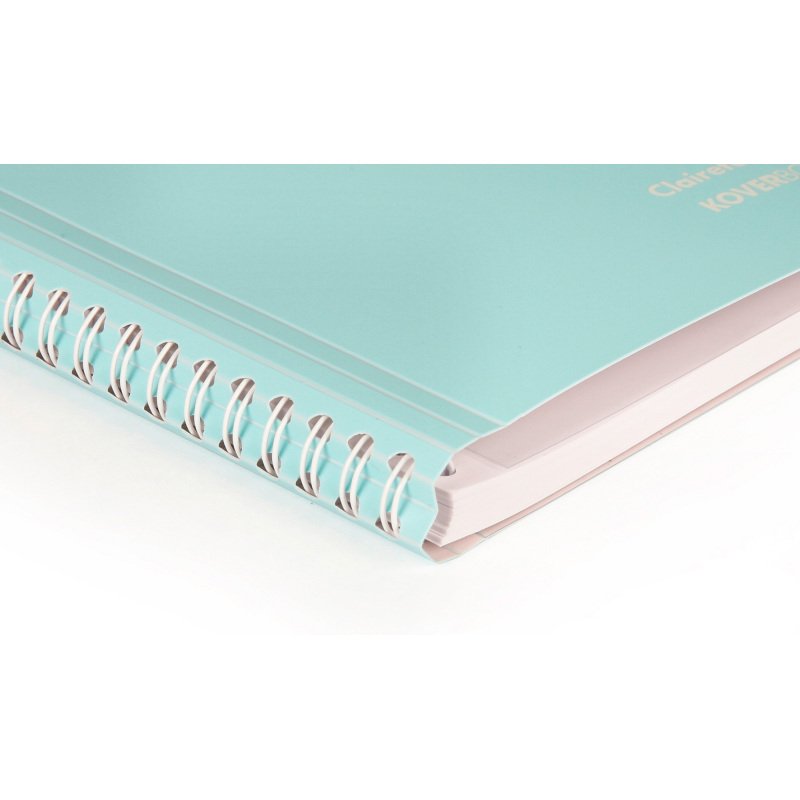 Cahier spirale Clairefontaine Koverbook Blush A4 21 x 29,7 cm petits carreaux 160 pages