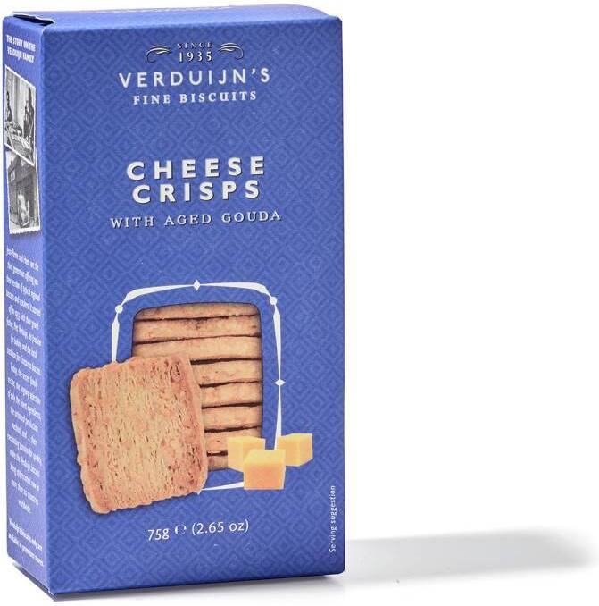 Verduijn’s Fine Biscuits kaasbladerdeeg wafels 75 gr