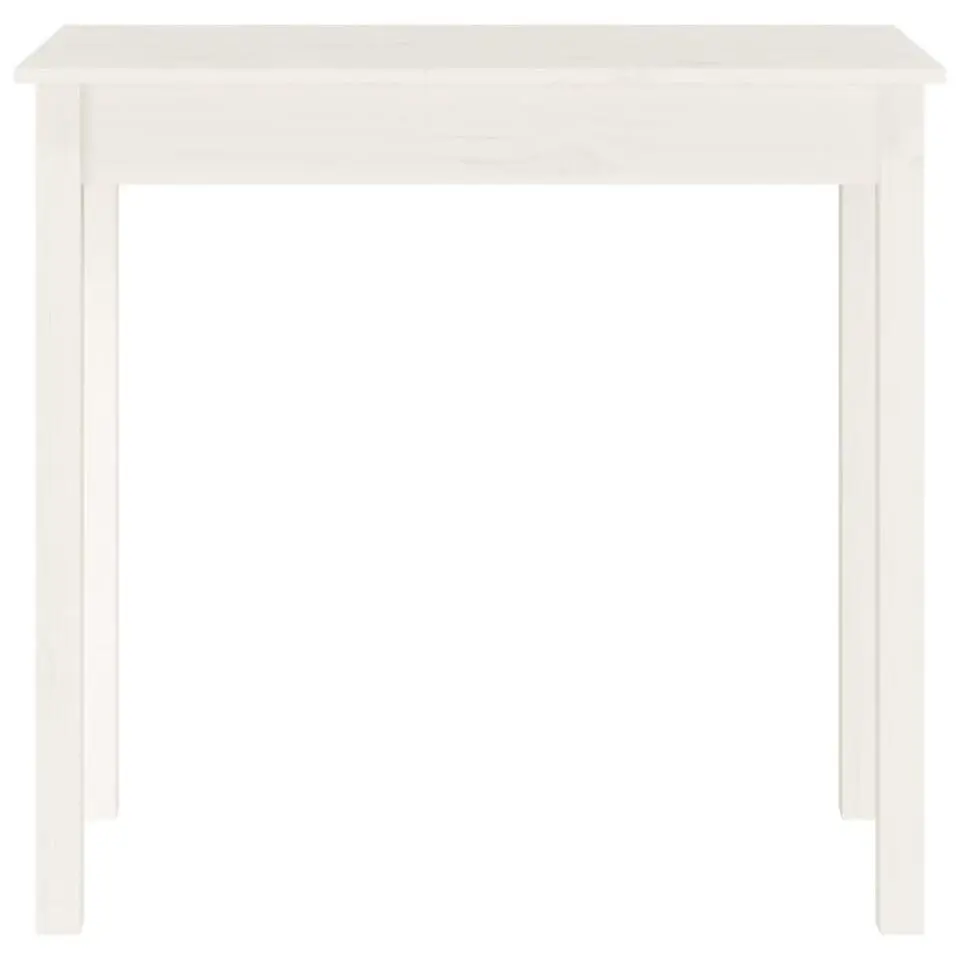 vidaXL - Wandtafel - Wit - Massief grenenhout - 80x40x75 cm
