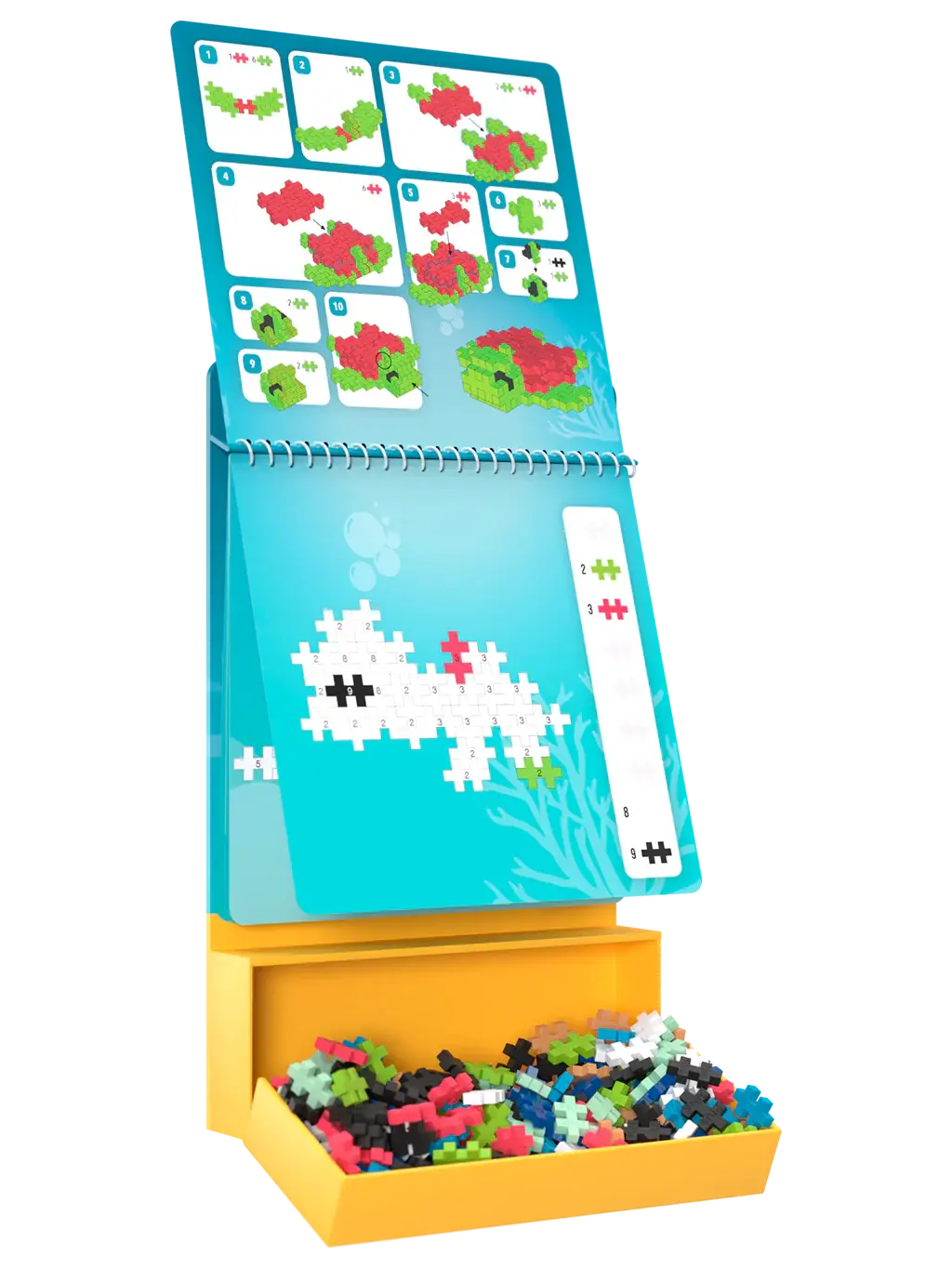 Plus Plus Activity Pad - Oceaan ( 125 stukjes )