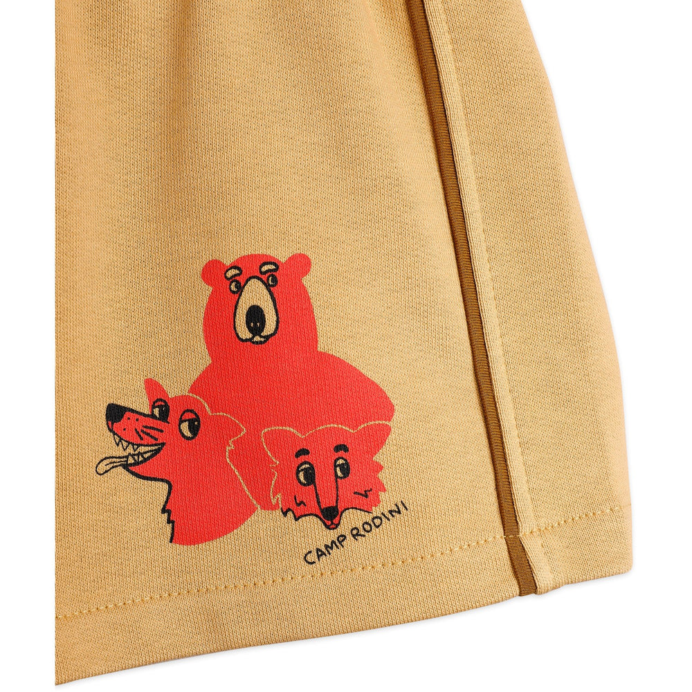 Køb Mini Rodini Beige Camp Rodini Sp Sweatshorts