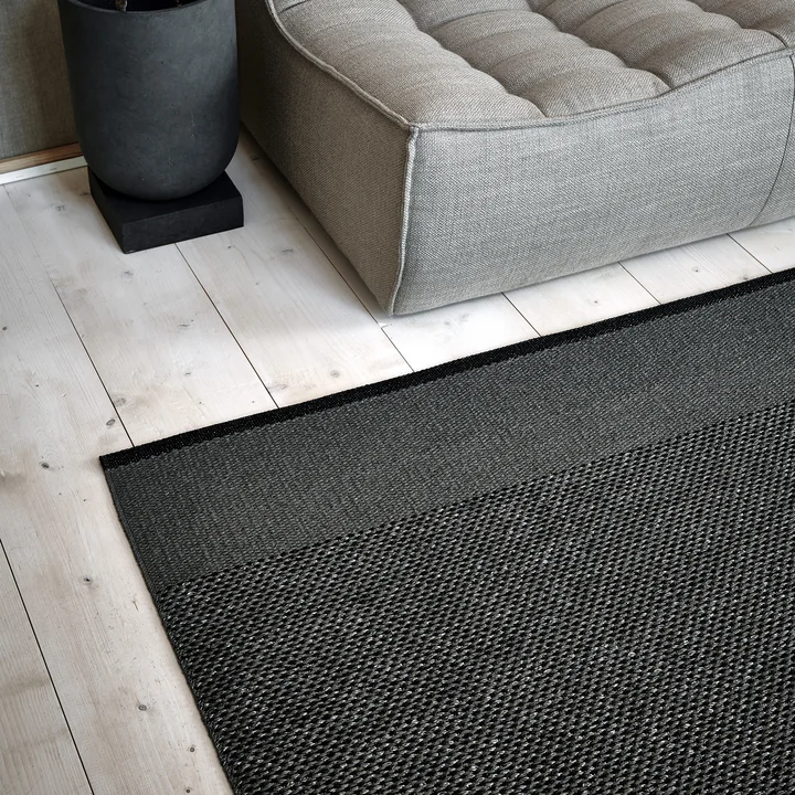 Pappelina - Edit Teppich, 60 x 85 cm, army / sage / stone metallic