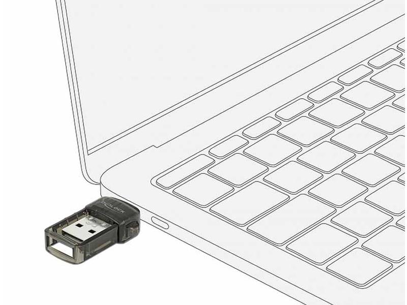 Delock USB-Bluetooth-Adapter 61002 2in1 USB Typ-A&C, V4.0 Dual Modus   EDR