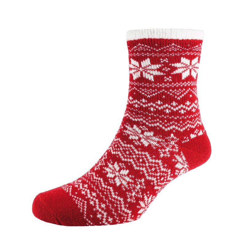 Heat2 Deluxe Cabin Socks Rød/hvid
