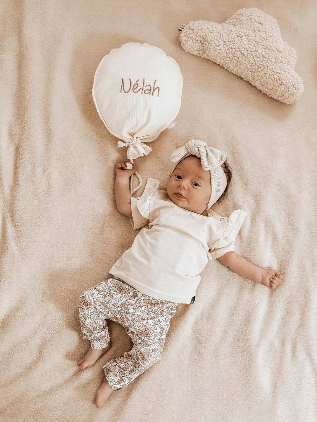 Babystyling baby T-shirt ecru