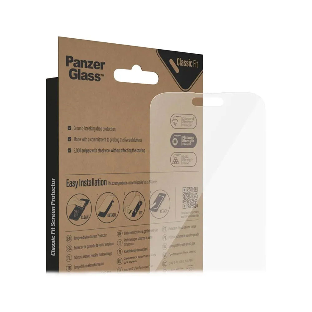 iPhone 14 Pro Max Antibakterielle Panzer Glas Displayschutz Case Friendly (2770)