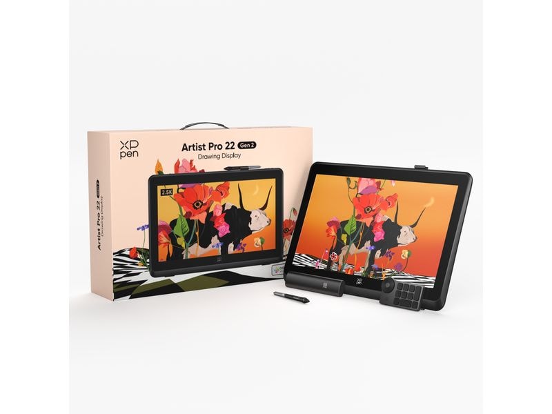 XP-PEN Grafiktablet Artist Pro 22 Gen. 2 22-Zoll Grafkdisplay, 2560 x 1440,