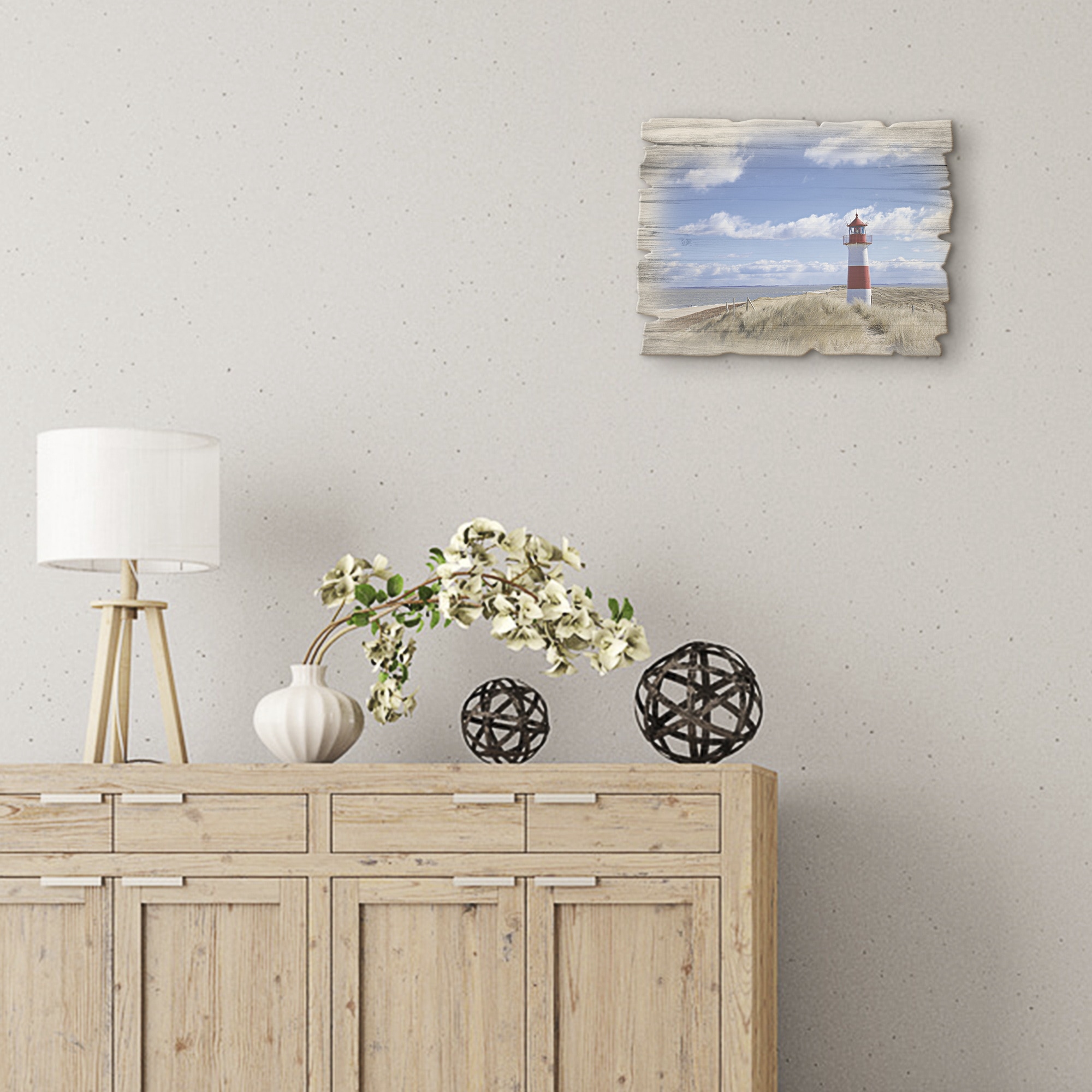 Artland Holzbild »Leuchtturm Sylt« Gebäude 1 Stk. tlg.