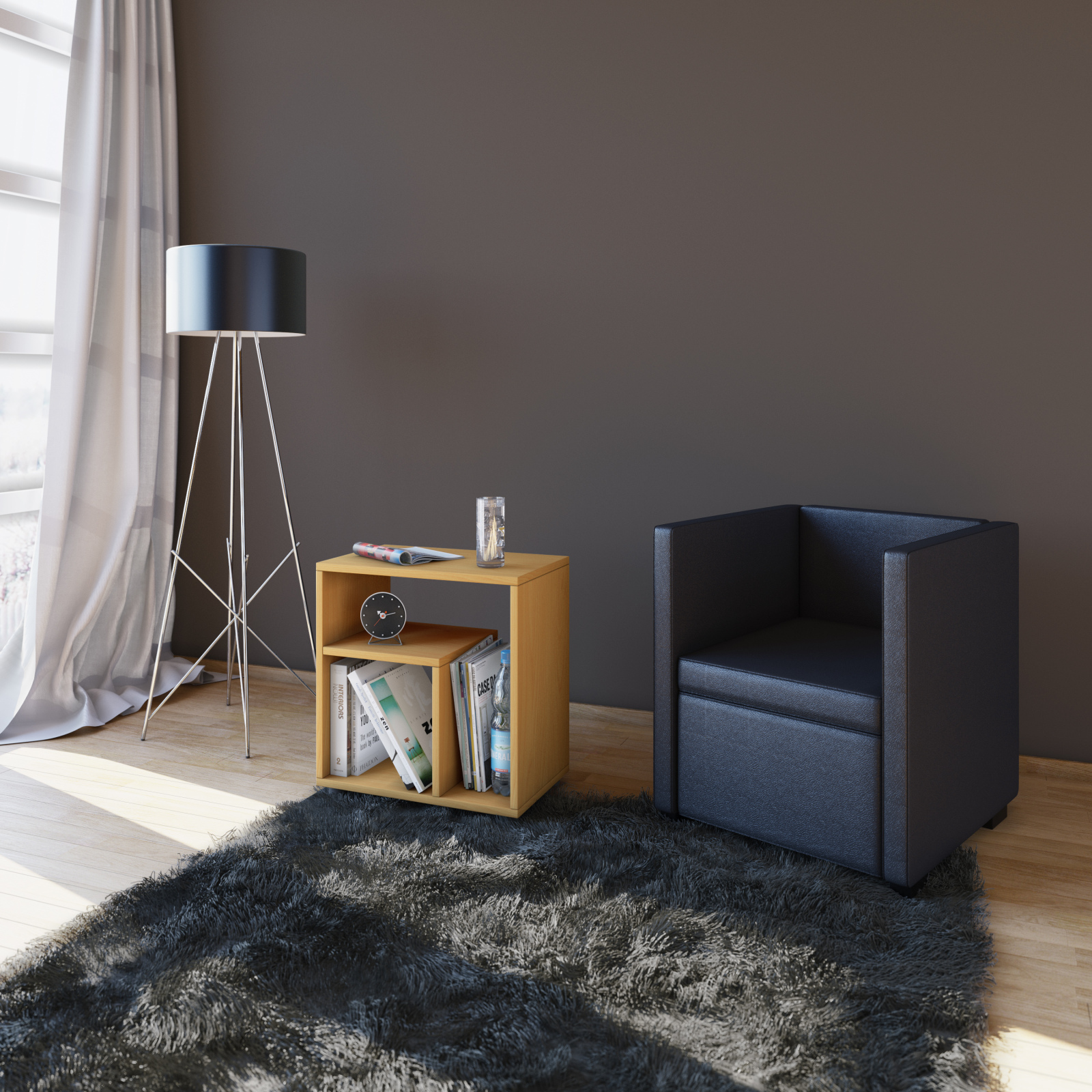 Beistelltisch - Buche - 50 cm breit