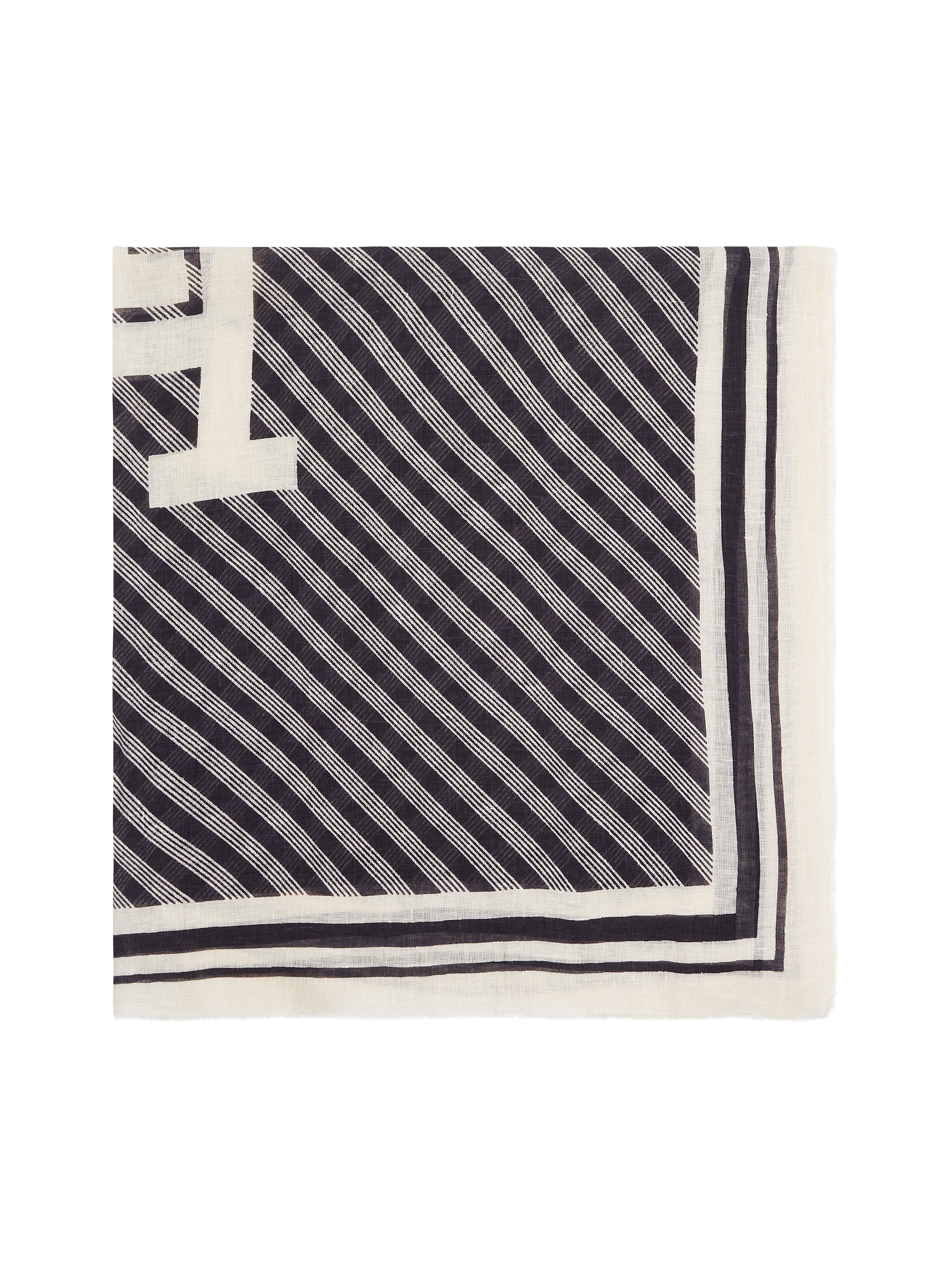 Tommy Hilfiger Halstuch »TH PREMIUM BEACH SQUARE« Aus reinem leinen mit Streifenmuster