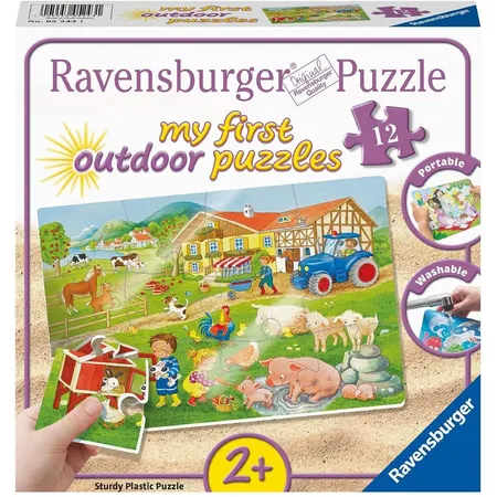 Ravensburger Puzzle - Lotta und Max auf dem Bauernhof, 12 Teile