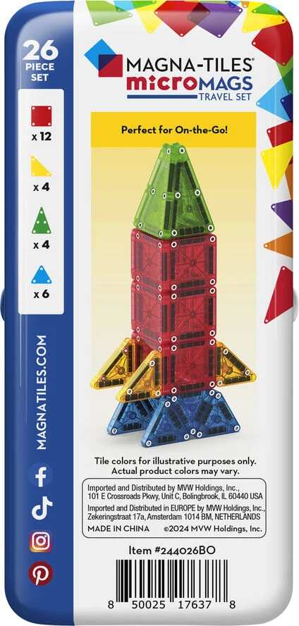 Magna-Tiles MAGNA-TILES microMAGS Tra