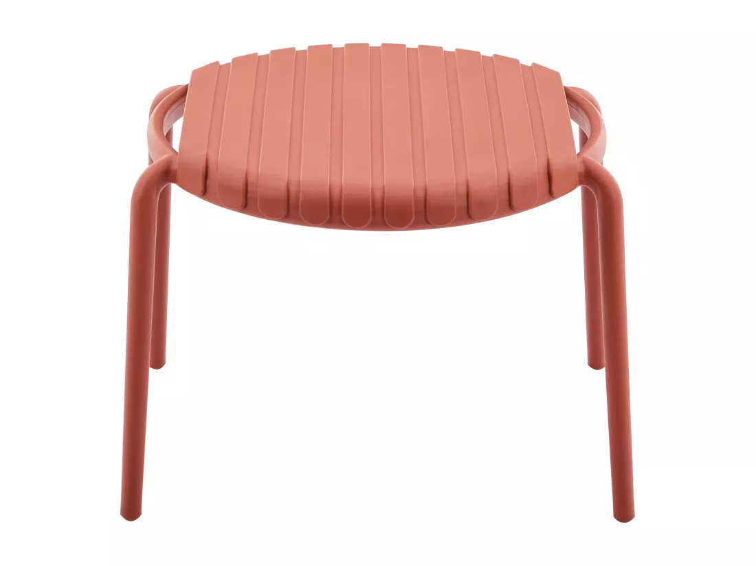 Table basse de jardin empilable en polypropylène - Rouge - SESEH de MYLIA