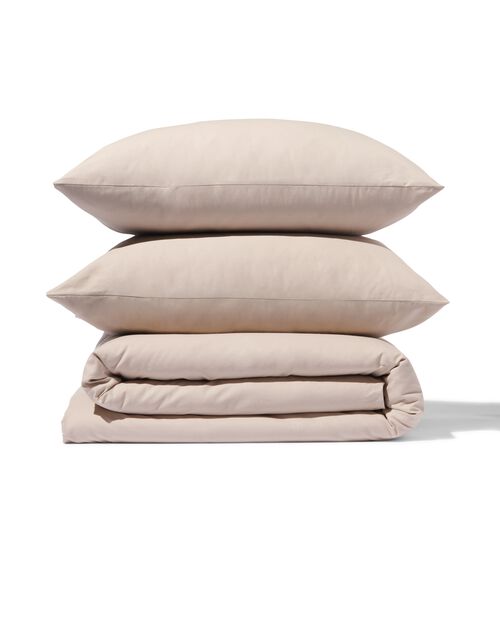 housse de couette en coton doux 240x200/220 taupe
