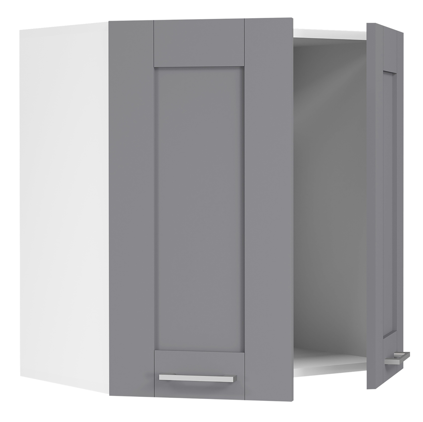 Hängeschrank COLURA - weiß-anthrazit - 60 cm