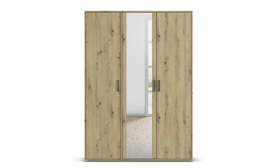 Drehtürenschrank ohne Absetzung 140 cm 3 Stück