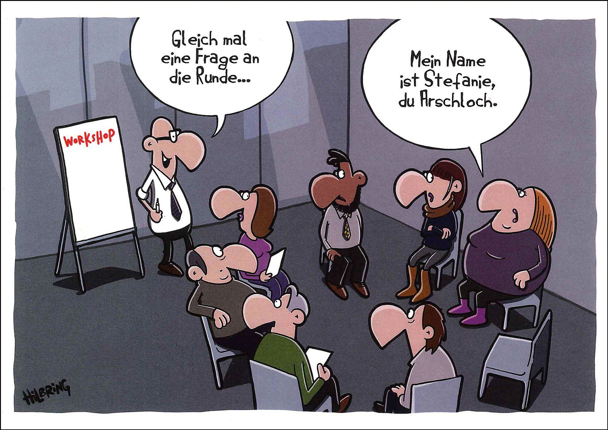 Postkarte 'Stefanie du Arschloch' günstig bestellen