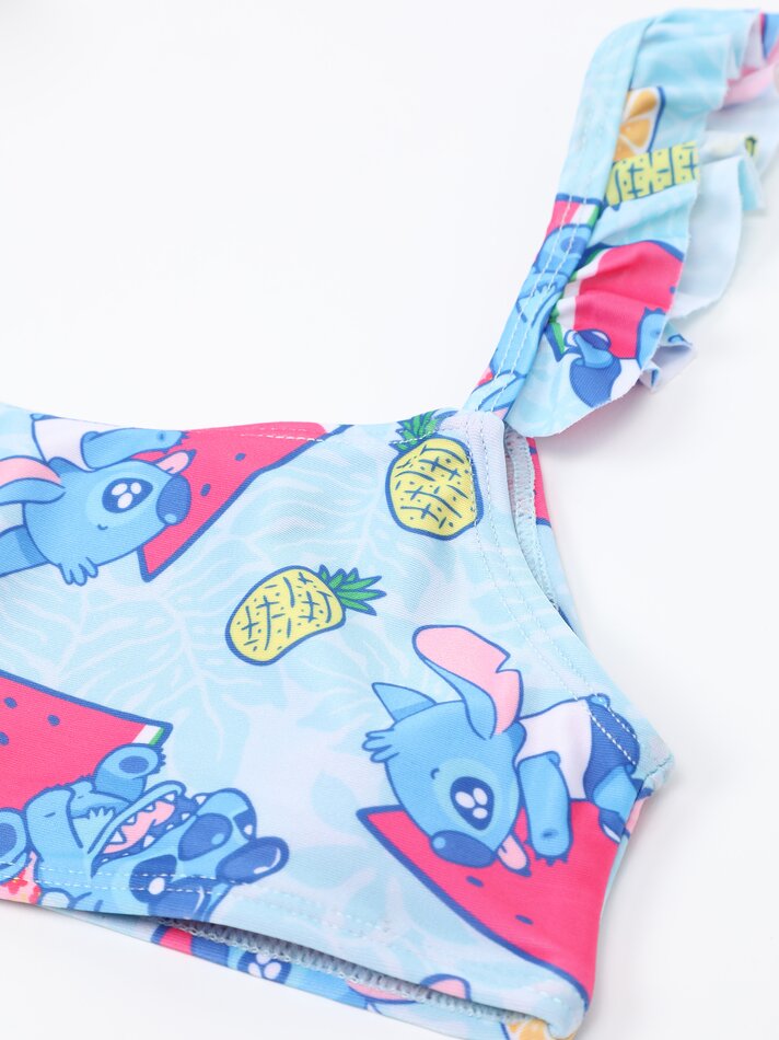 Conjunto de biquíni Stitch ©DS de duas peças - Azul Claro
