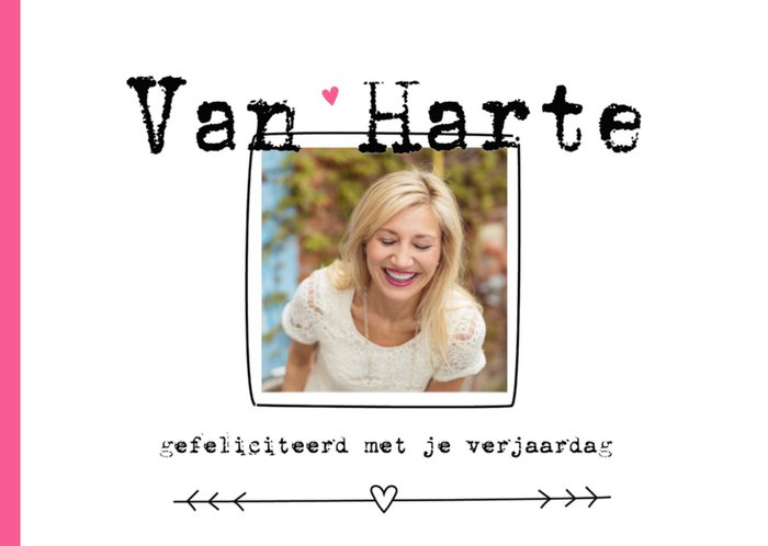 Paperclip | Verjaardagskaart | Van harte