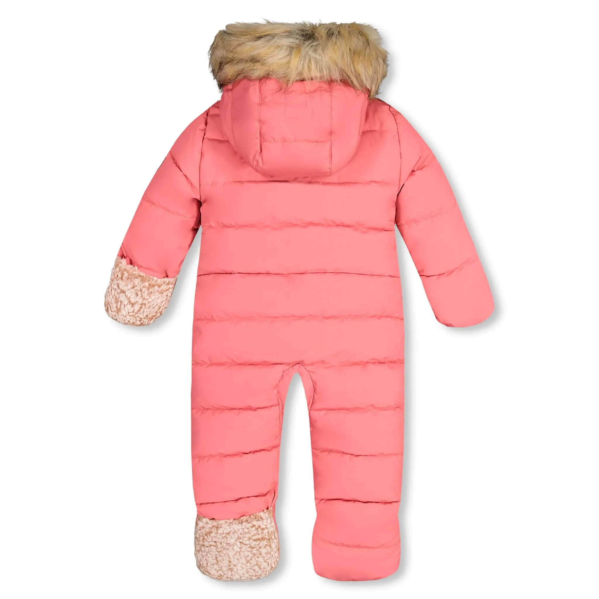 Deux par Deux Habit de Neige Une Pièce Rose 6-30mois