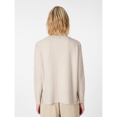 Damen-Wollpullover, Naturweiß