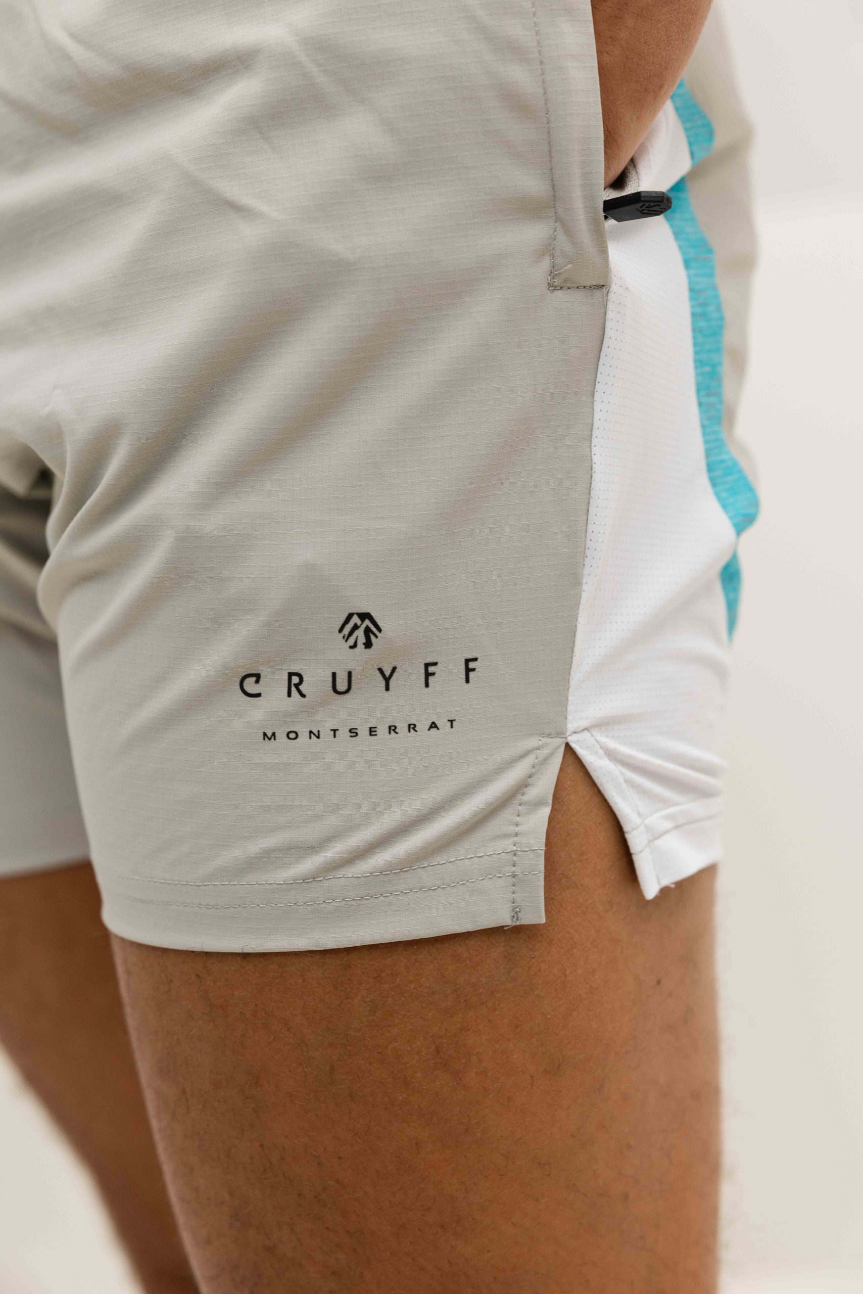 Cruyff Montserrat Nimbus Korte Broek Heren Lichtgrijs