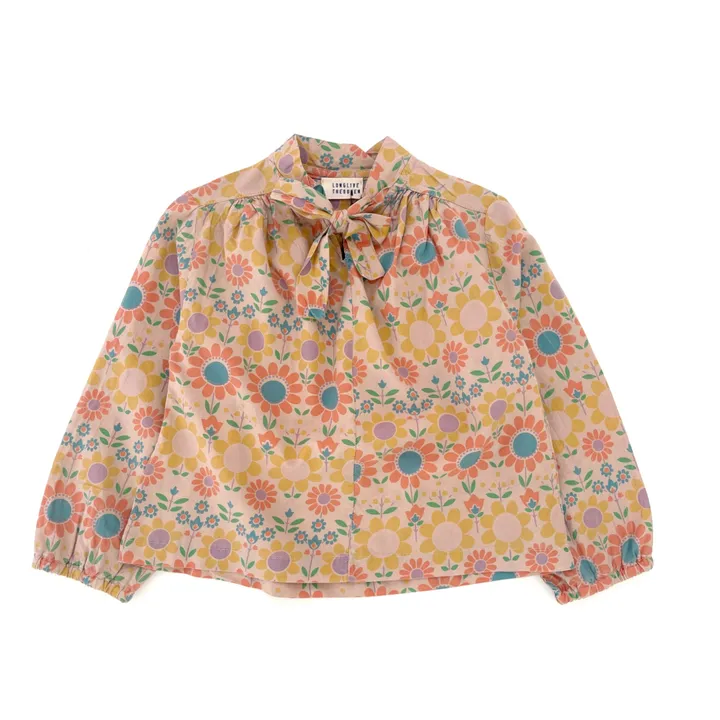 Longlivethequeen Blouse Bow Coton Bio | Orange