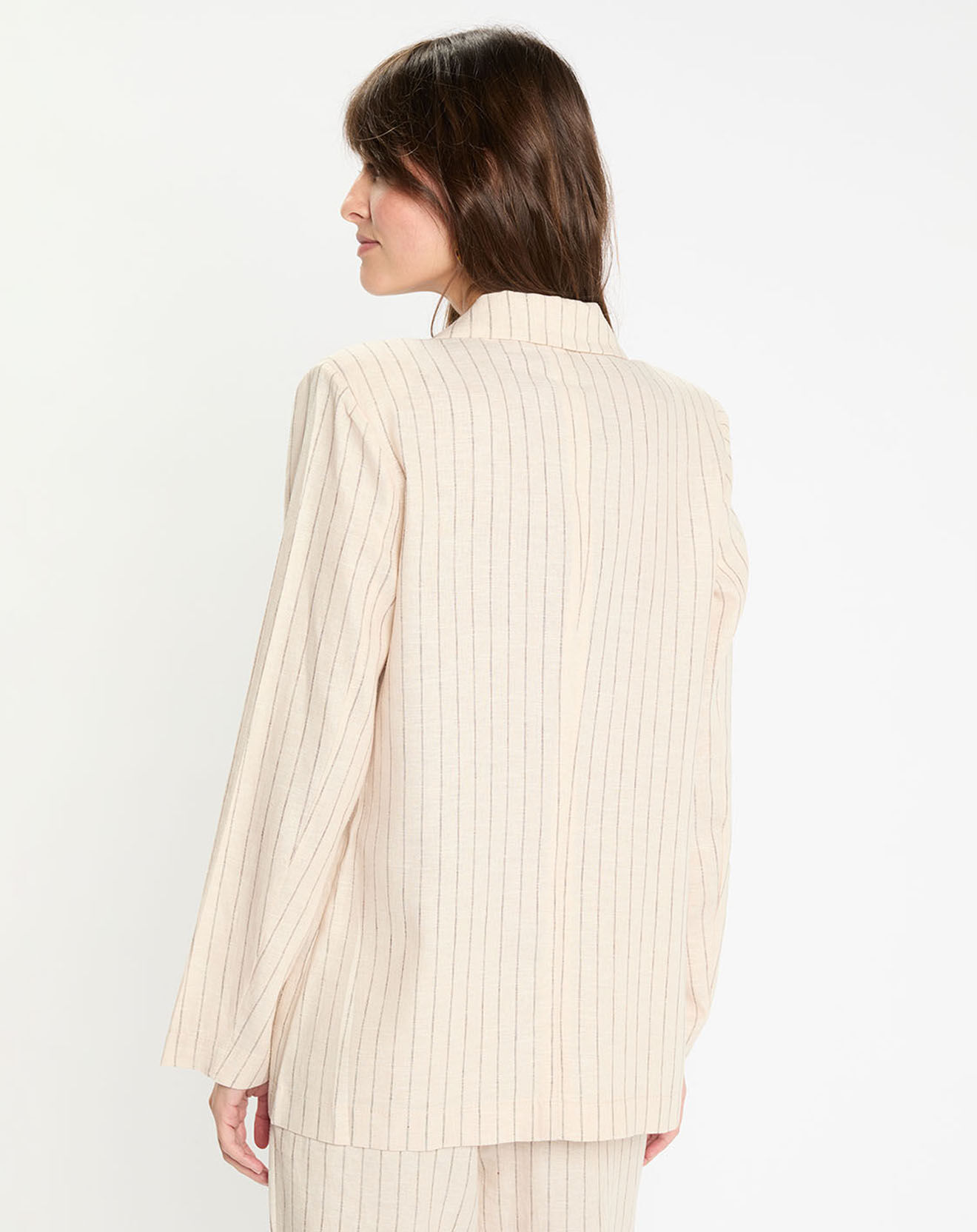 Lauren Vidal Veste en Lin mélangé Lima crème
