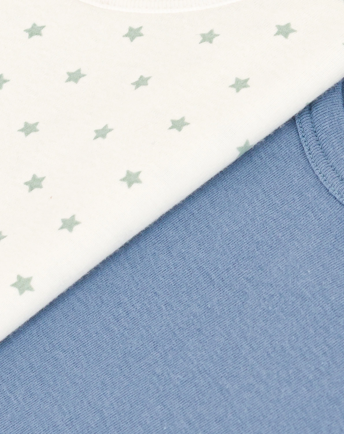 T-Shirt STARS 2er Pack in weiß/blau